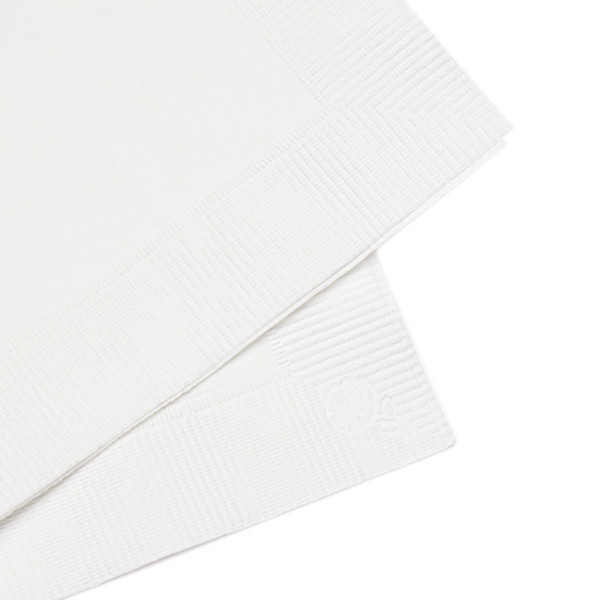 Ethereal Wave Symphony - White Coined Napkins