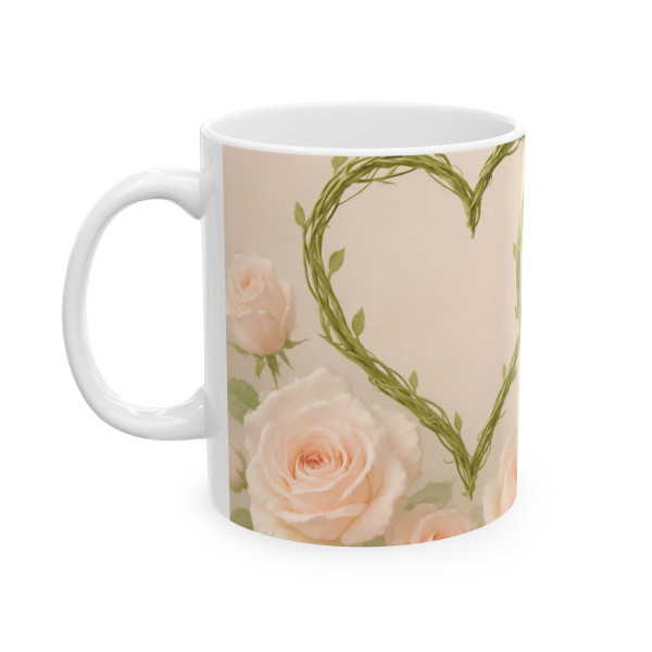Eternal Love Blooms - Ceramic Mug, (11oz, 15oz)