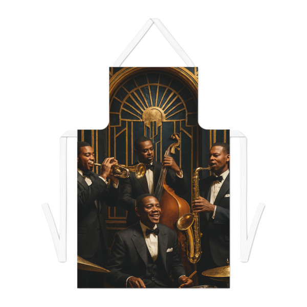 Gilded Jazz Nights - Adult Apron (AOP)