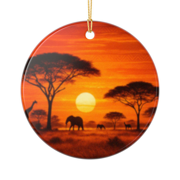 Savanna Dreamscape - Ceramic Ornaments (2-Side Print)