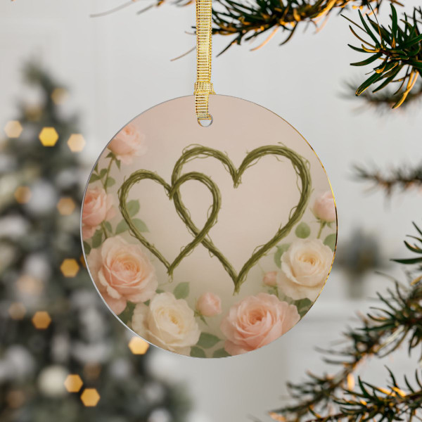 Eternal Love Blooms - Acrylic Ornaments