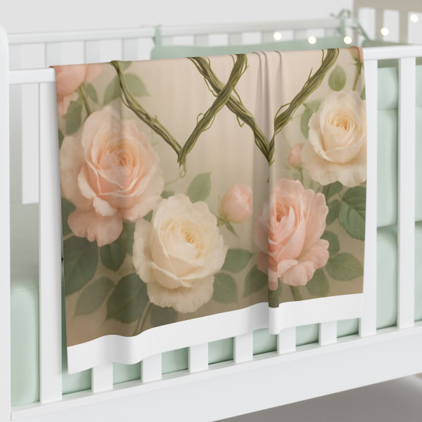 Eternal Love Blooms - Baby Swaddle Blanket