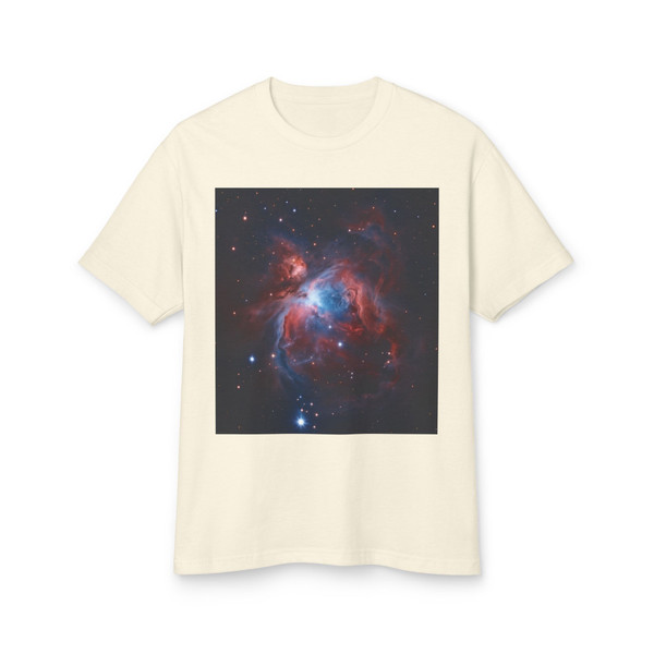 Celestial Symphony of the Orion Nebula - Unisex Garment-Dyed Heavyweight Cotton Tee