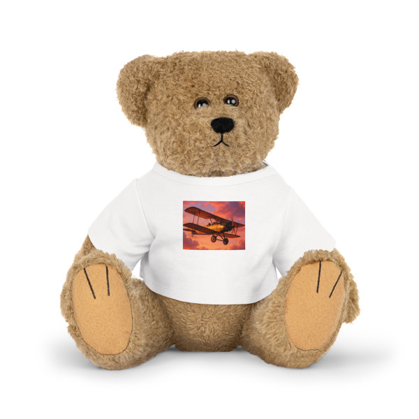 Vintage Flight Elegance - Plush Toy with T-Shirt