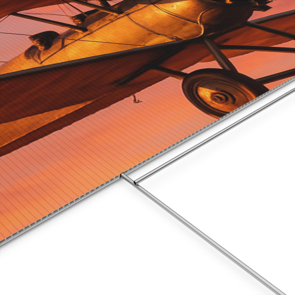 Vintage Flight Elegance - Plastic Yard Sign