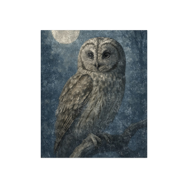 Ethereal Owl Watch - Crushed Velvet Blanket