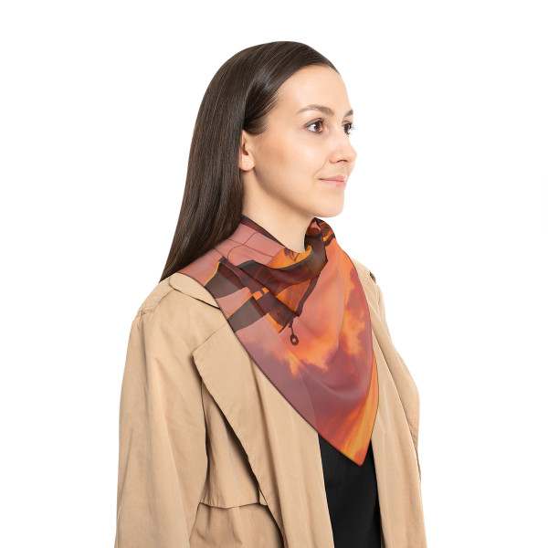 Vintage Flight Elegance - Poly Scarf