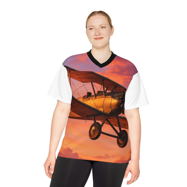 Vintage Flight Elegance - Unisex Football Jersey (AOP)