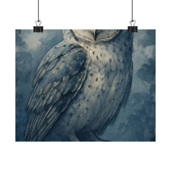 Ethereal Owl Watch - Matte Horizontal Posters