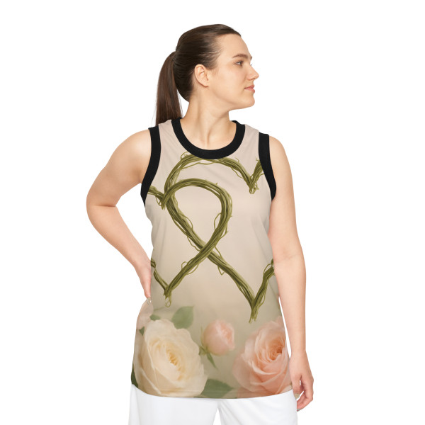 Eternal Love Blooms - Unisex Basketball Jersey (AOP)