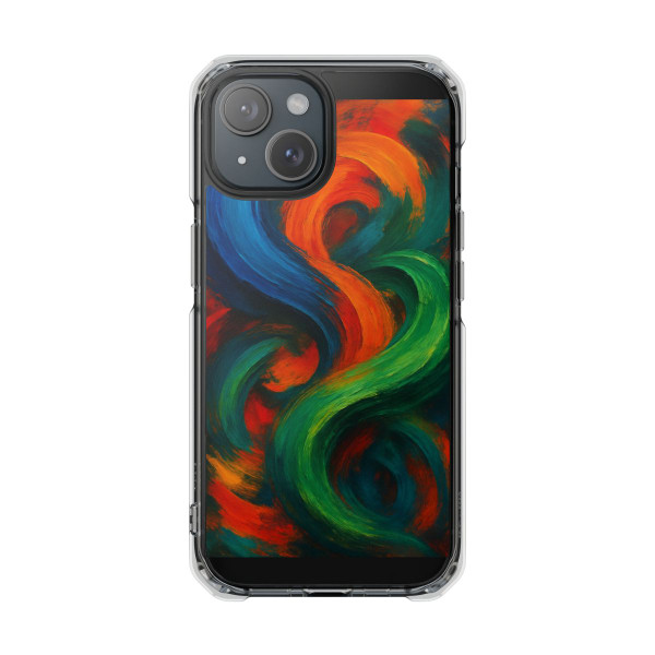 Whimsical Brushstrokes - Magnetic Clear Impact Cases
