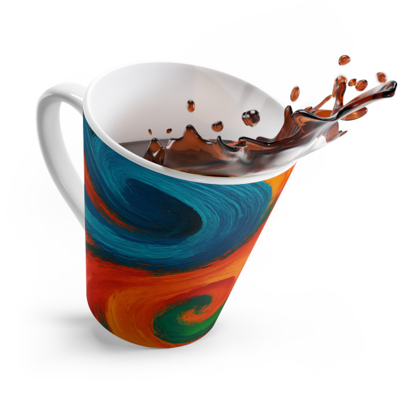Whimsical Brushstrokes - Latte Mug