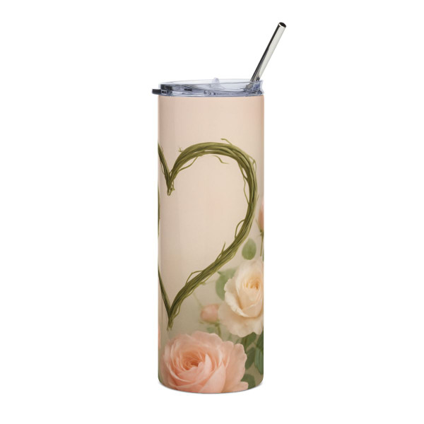 Eternal Love Blooms - Stainless Steel Tumbler, 20oz