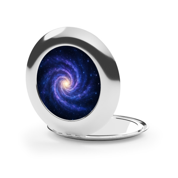 Galactic Embrace - Compact Travel Mirror