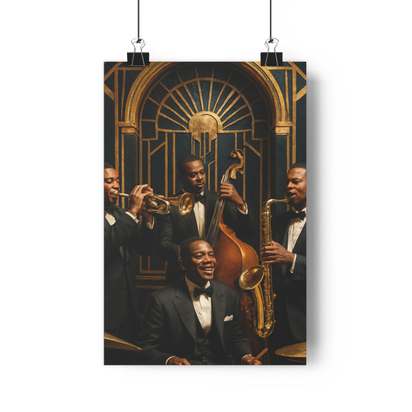 Gilded Jazz Nights - Paper Poster