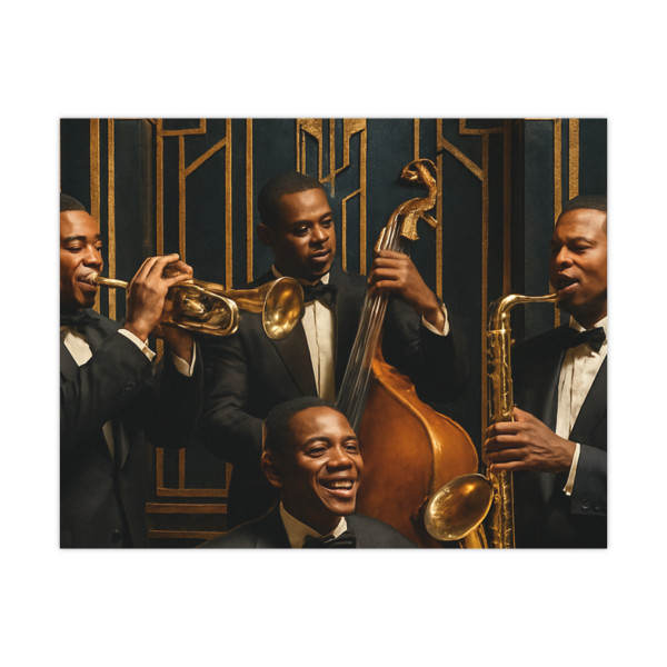 Gilded Jazz Nights - Matte Posters