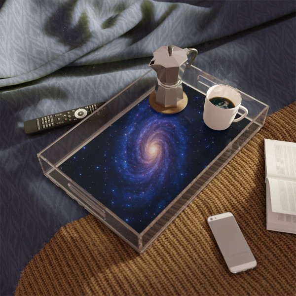 Galactic Embrace - Acrylic Serving Tray