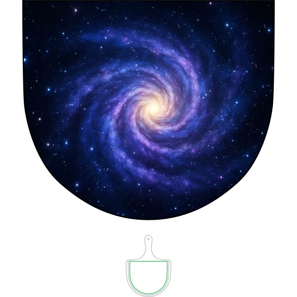 Galactic Embrace - Bamboo Pizza Board (Engraving)