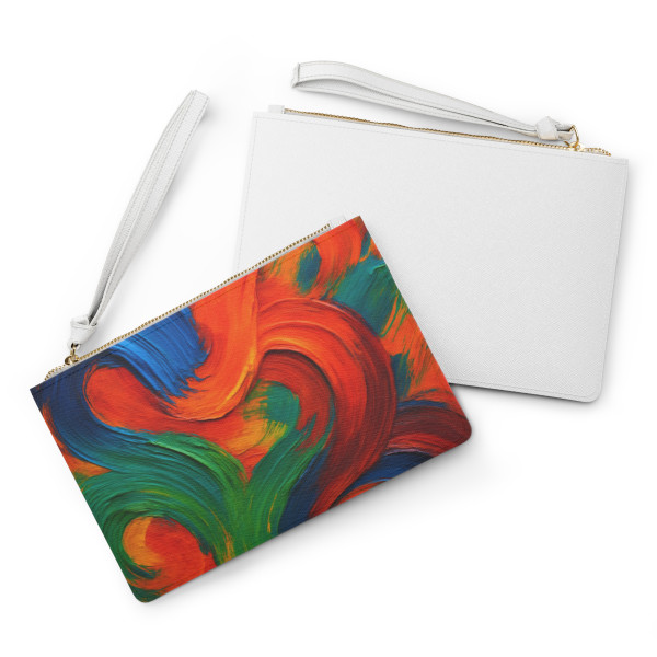 Whimsical Brushstrokes - Clutch Bag