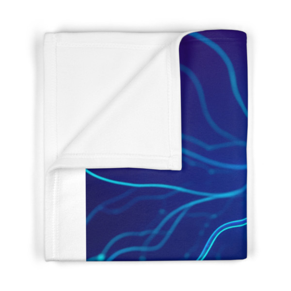 Neural Dreamscape - Soft Fleece Baby Blanket