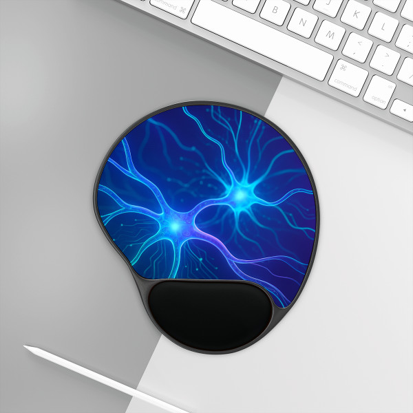 Neural Dreamscape - Mouse Pad With Wrist Rest