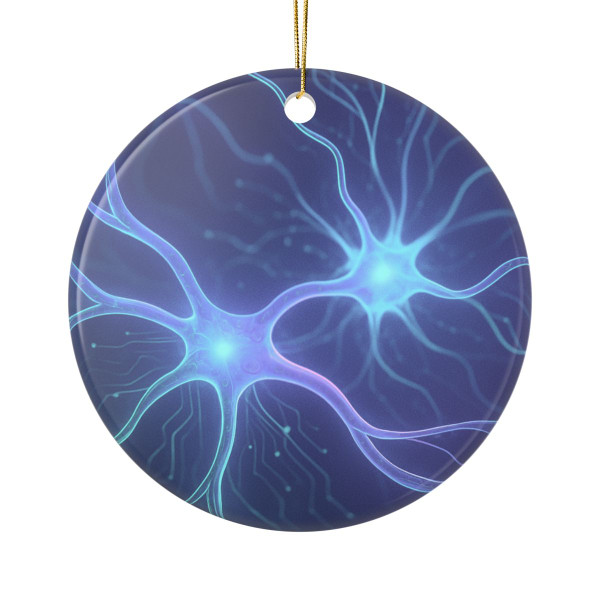 Neural Dreamscape - Ceramic Ornaments, 2-Side Print