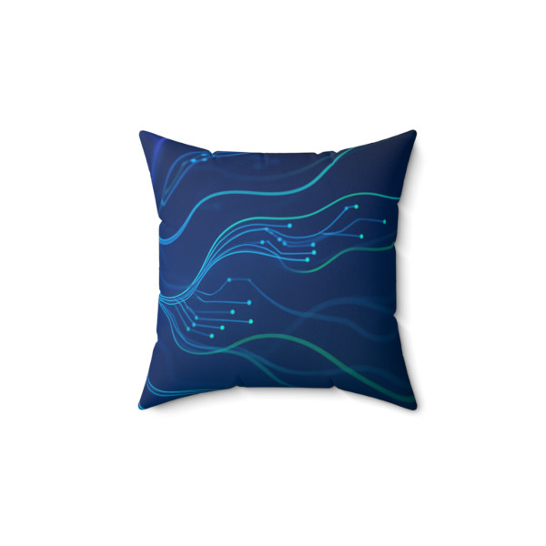 Neural Dreamscape - Faux Suede Square Pillow