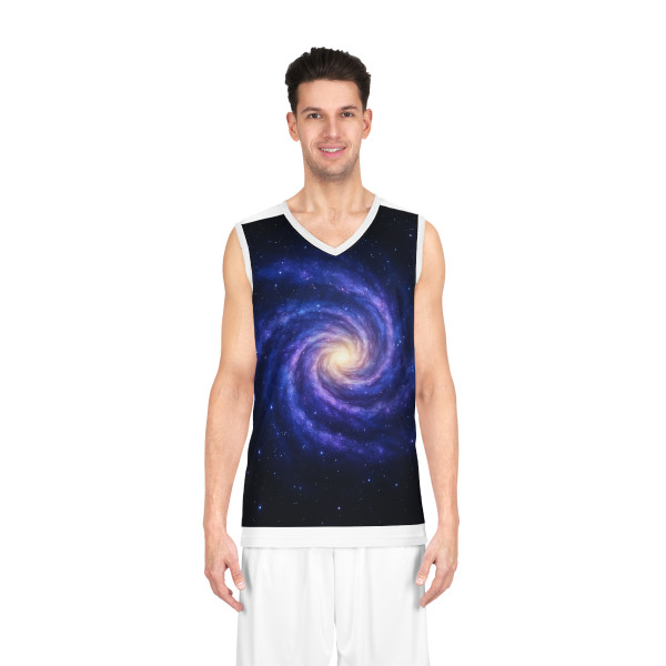 Galactic Embrace - Basketball Jersey (AOP) Galactic Embrace - Basketball Jersey (AOP)