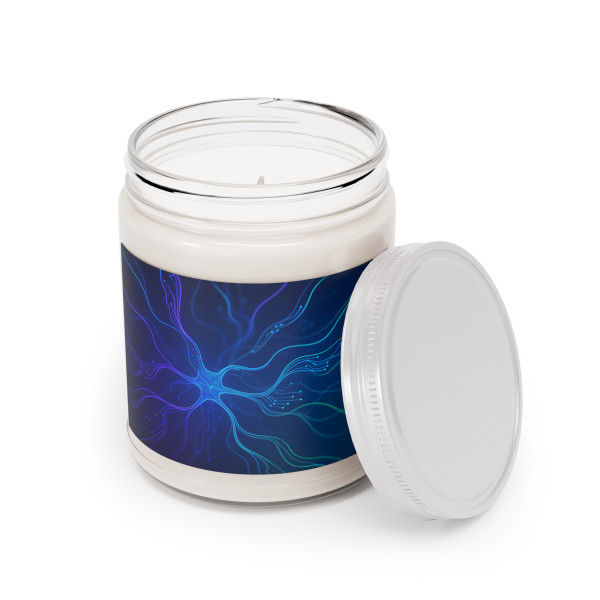 Neural Dreamscape - Scented Soy Candles with White Lid, 9oz