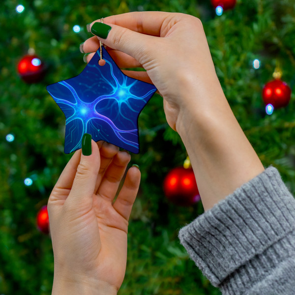 Neural Dreamscape - Ceramic Ornament, 4 Shapes