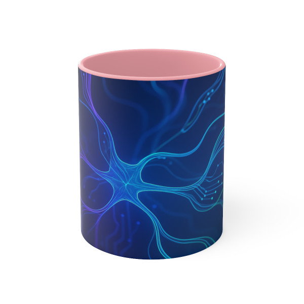 Neural Dreamscape - Accent Mugs