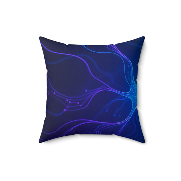 Neural Dreamscape - Spun Polyester Square Pillow