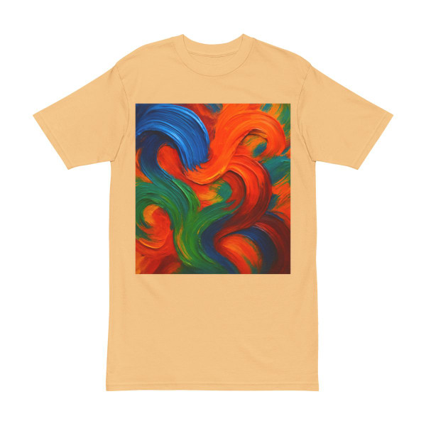Whimsical Brushstrokes - Men's Heavyweight Tee