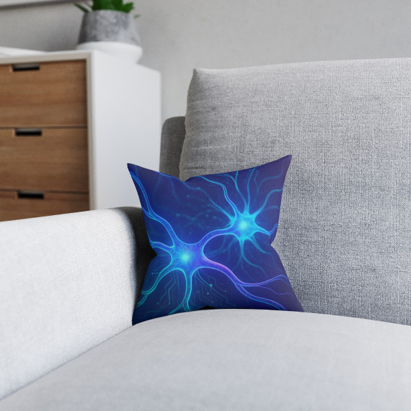 Neural Dreamscape - Square Pillow