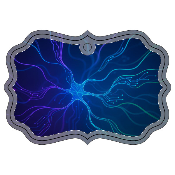 Neural Dreamscape - Acrylic Ornament (Multi-depth)