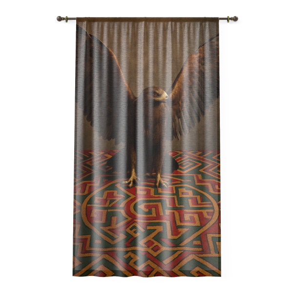 Eagle Warrior Spirit - Window Curtain