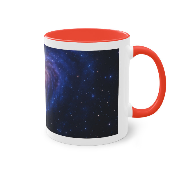Galactic Embrace - Two-Tone Coffee Mug, 11oz