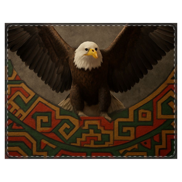 Eagle Warrior Spirit - PU Leather Mouse Mat