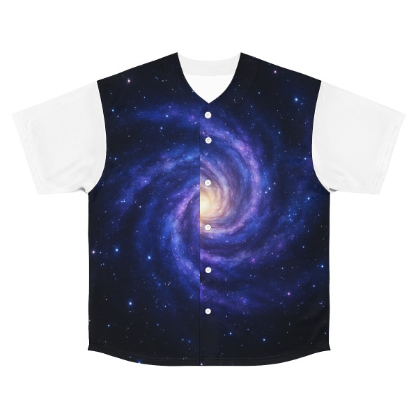 Galactic Embrace - Men's Baseball Jersey (AOP) Galactic Embrace - Men's Baseball Jersey (AOP)