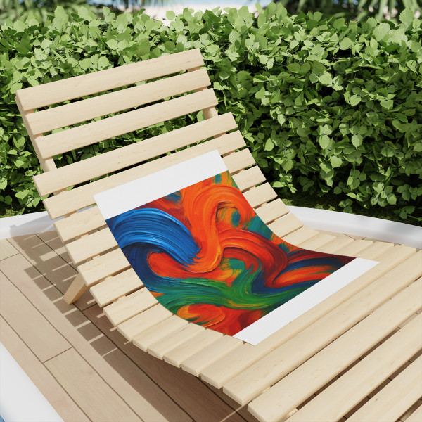 Whimsical Brushstrokes - Beach Towels