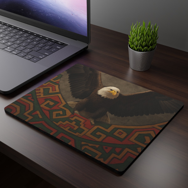 Eagle Warrior Spirit - Rectangular Mouse Pad