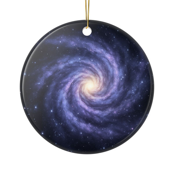 Galactic Embrace - Ceramic Ornaments, 2-Side Print