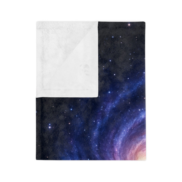 Galactic Embrace - Velveteen Microfiber Blanket