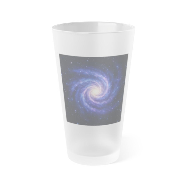 Galactic Embrace - Frosted Pint Glass, 16oz