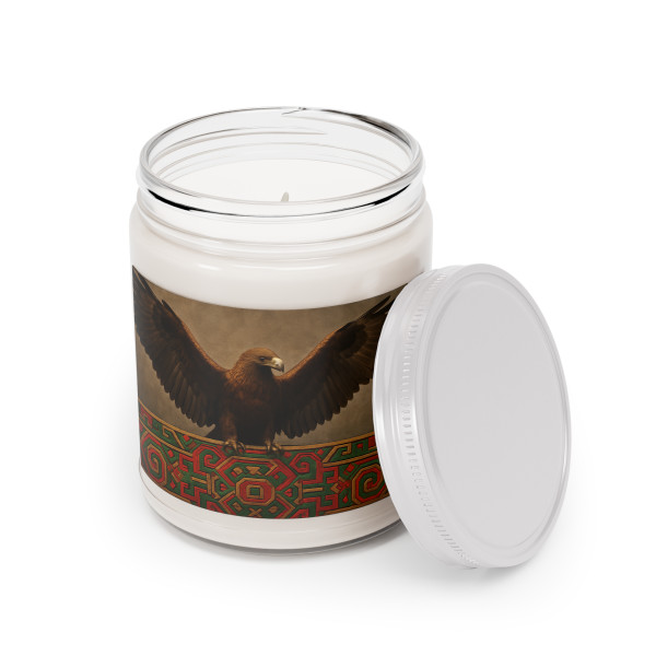 Eagle Warrior Spirit - Scented Soy Candles with White Lid, 9oz