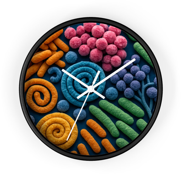 Microbial Cosmos - Wall Clock