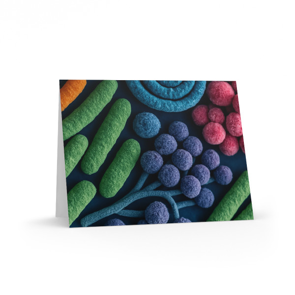Microbial Cosmos - Greeting cards (8, 16, and 24 pcs)