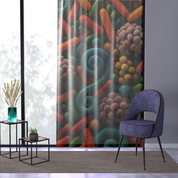 Microbial Cosmos - Window Curtain