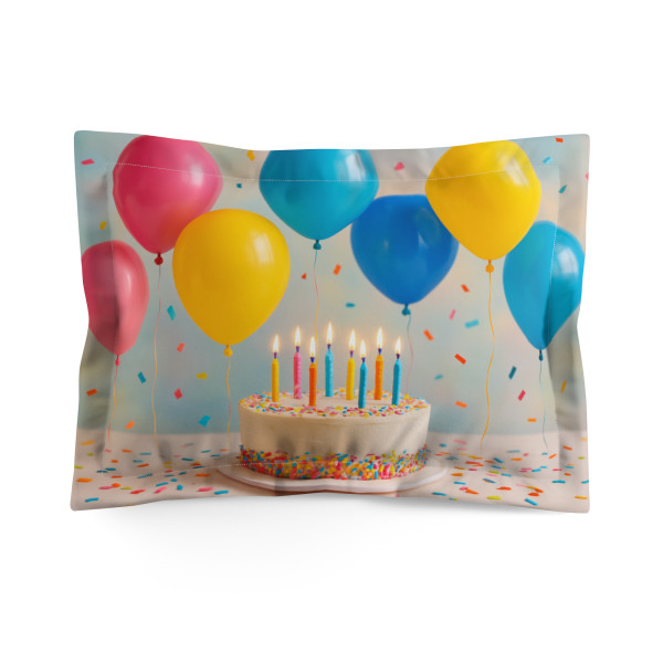 Joyful Birthday Bash - Microfiber Pillow Sham