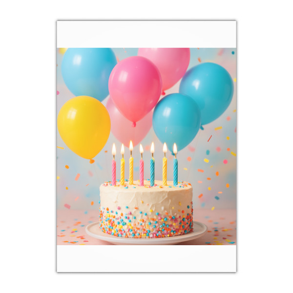 Joyful Birthday Bash - Gift Wrapping Paper Sheets, 1pc